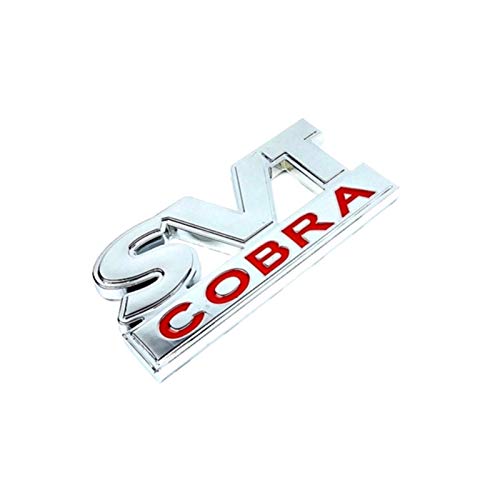 Wooya SVT Cobra Cobra 3D Modificado Estéreo Metal Carro Pegatina Adecuado para Ford Mustang-Plata