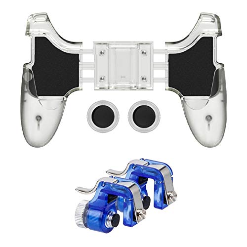 WTBH Controlador PS3 Controlador móvil de Disparo Juego de botón de teléfono Joystick PUBG for iPhone 7 8 Plus Personaje 5 (Color : Transparent 2)
