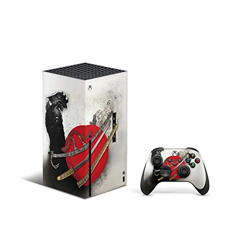 X1 Series X Console Controller Skin De 46 North Design, La Misma Calidad De Calcomanía Para Automóviles, Samurai Sword Katana Japón Anime Legend Rojo Gris, Alta Calidad, Duradera, Fabricado En Canadá