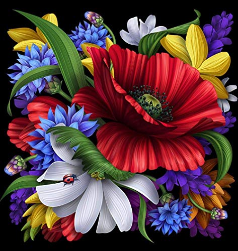 XAONUO Blooming Flowers-Rompecabezas de 1000 Piezas para Adultos Adultos, Gran Juego de Inteligencia educativa para los desafíos cerebrales de los niños, decoración familiar-50cmx75cm