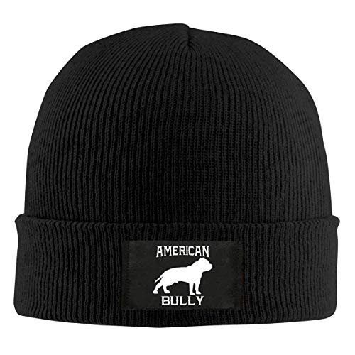 XCNGG Gorro Jersey de Lana Unisex Mens and Womens American Bully Knitted Hat, 100% Acrylic Winter Skull Cap