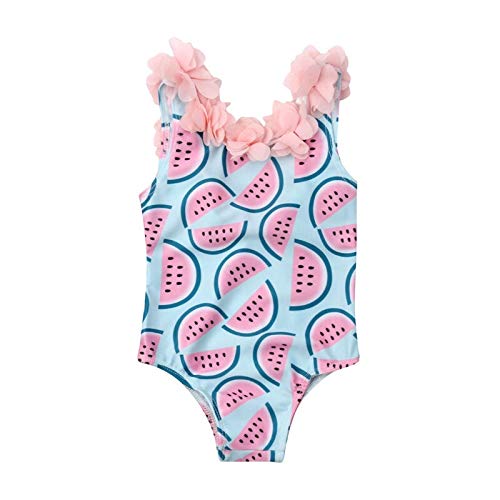 xiaofeng214 El niño Infantil de los bebés sandía Traje de baño de una Sola Pieza del Traje de baño Floral Traje de natación de Verano del Bikini Linda (Color : Blue, Size : 12M) xiaofeng214 El niño Infantil de los bebés sandía Traje de baño de una Sola Pieza del Traje de baño Floral Traje de natación de Verano del Bikini Linda (Color : Blue, Size : 12M)