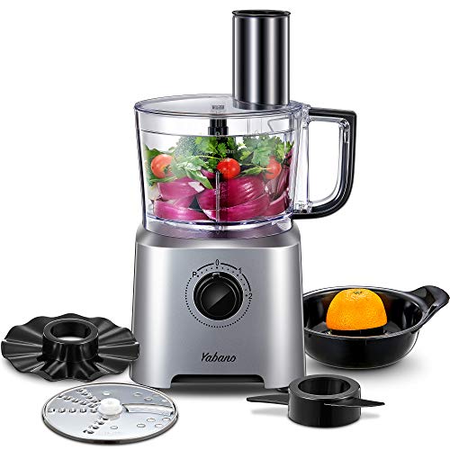 Yabano Procesador de Alimentos, 6 en 1 Procesador de Alimentos Multifuncion (Licuadora, Picadora, Multi Mezclador con Cuchilla para Masa), cuchillas de acero inoxidable, 700W, 1.4L, 2 velocidades Yabano Procesador de Alimentos, 6 en 1 Procesador de Alimentos Multifuncion (Licuadora, Picadora, Multi Mezclador con Cuchilla para Masa), cuchillas de acero inoxidable, 700W, 1.4L, 2 velocidades