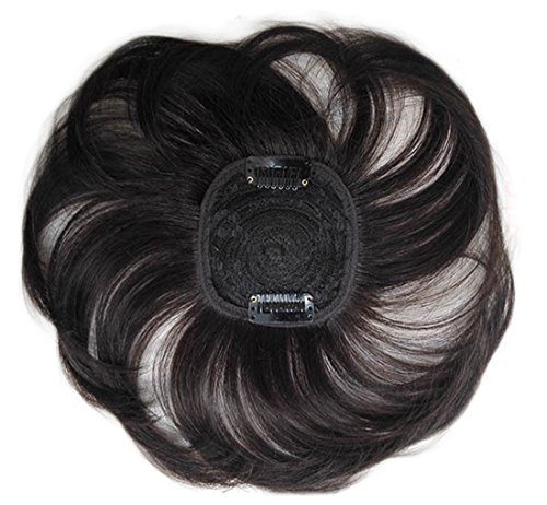 Yair Yangtze - Decoración para el pelo de la corona con clip para el pelo de la parte superior del cabello humano, 15,2 cm