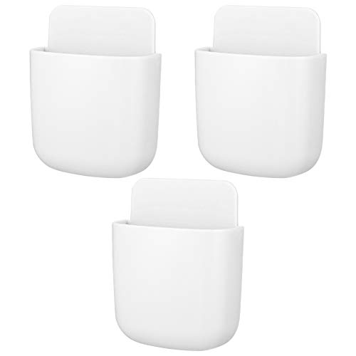 You&Lemon 3 piezas Soporte para Mando a Distancia de ABS Caja de Almacenamiento Mini Caja Almacenamiento para Control Remoto(Blanco)