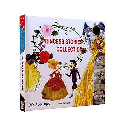 YUY Princess Story Collection Libro Hadas Emergente En 3D Sorpresa Educación Temprana Inglés Completo 3 Temas (Blancanieves Cenicienta Lechuga)