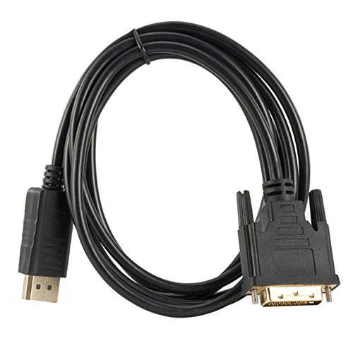YXDS Cable Adaptador DP a DVI Displayport a DVI 24 + 1 Cable Adaptador 1,8 Metros 1080P Función de visualización de múltiples Pantallas