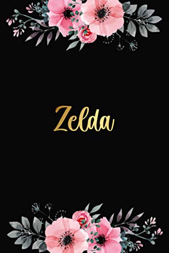 Zelda: Personalized Name Lined Journal Diary Notebook 120 Pages, 6" x 9" (15 x 23 cm), Durable Soft Cover - Perfect Gift For Mom For Birthdays, Christmas, Appreciation & Encouragement ...