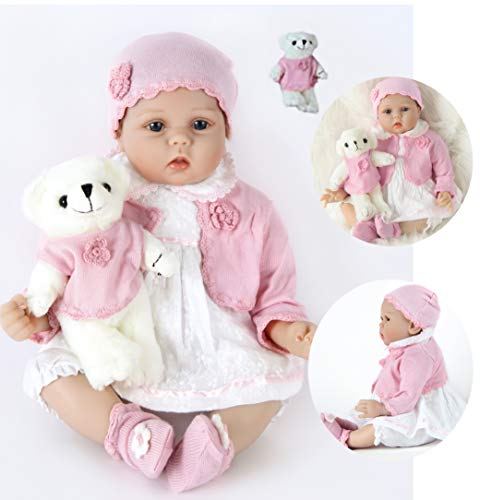 ZIYIUI DOLL Muñecos Bebé Reborn Niñas Realista Recién Nacido Silicona Suave 22 Inch 55cm