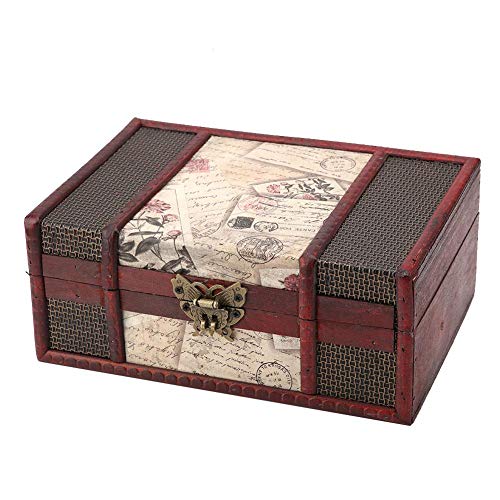 Zyyini Caja de Almacenamiento de Madera, Organizador de Caja de Almacenamiento de Libros de Madera Vintage de Gran tamaño A4 para Libros, Documentos, Joyas, etc.(#3) Zyyini Caja de Almacenamiento de Madera, Organizador de Caja de Almacenamiento de Libros de Madera Vintage de Gran tamaño A4 para Libros, Documentos, Joyas, etc.(#3)