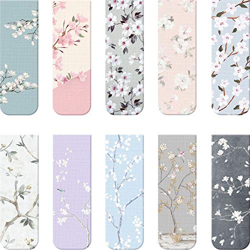 10 Piezas Marcadores de Libros Magnéticos Marcapáginas Juego de Marcadores de Libros Variados para Estudiantes Lectura (Estilo Floral, 2,3 x 0,8 Pulgadas) 10 Piezas Marcadores de Libros Magnéticos Marcapáginas Juego de Marcadores de Libros Variados para Estudiantes Lectura (Estilo Floral, 2,3 x 0,8 Pulgadas)