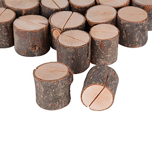 20pcs Soportes Tocón Madera Tarjetas Clips Sostenedor Foto Nota Nombre Número Mensaje Decoración de Mesa Boda 20pcs Soportes Tocón Madera Tarjetas Clips Sostenedor Foto Nota Nombre Número Mensaje Decoración de Mesa Boda