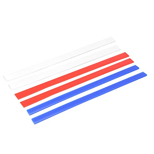 3 piezas de silicona Rolling Strip Pin Rail Track Bar Juego de tiras niveladoras Perfección Guías de espesor Dispositivo de nivelación para pastelería Hornear galletas Longitud 15 pulgadas 2 mm 4 mm 6
