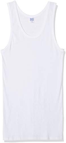Abanderado Clásico Sport canalé Camiseta de Tirantes, Blanco (Blanco 001), One Size (Tamaño del Fabricante:XXL/60) para Hombre