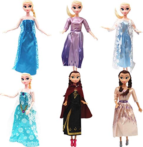 Accesorios para muñecas Conjunto de Ropa de 5pcs para Fashionistas muñeca Princesa Vestido de Fiesta Fashion Ropas Casual para 11.5 Pulgada