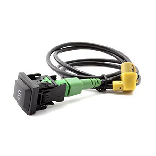Adaptador de cable USB para coche con interruptor para Volkswagen RCD510 RCD 310 RNS315+ VW Golf Jetta MK6 Polo Touran Tiguan Scirocco Adaptador de cable USB para coche con interruptor para Volkswagen RCD510 RCD 310 RNS315+ VW Golf Jetta MK6 Polo Touran Tiguan Scirocco