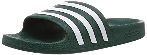 adidas Adilette Aqua, Slide Sandal Unisex-Adult, Collegiate Green/Footwear White/Collegiate Green, 43 EU