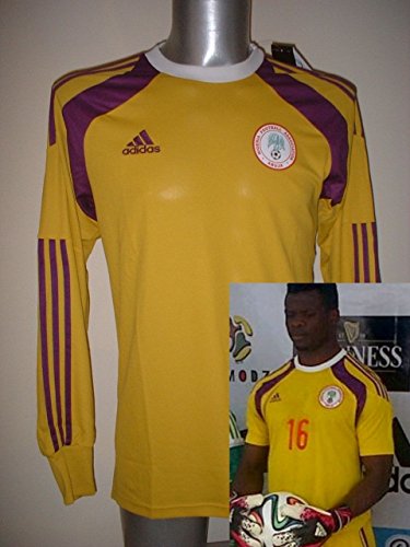 adidas Nigeria Portero adulto mediano BNWT Nueva Jersey Jersey Fútbol África Copa Mundial