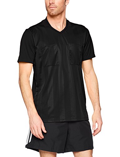 Adidas REF18 JSY Camiseta de Manga Corta, Hombre, Black, S