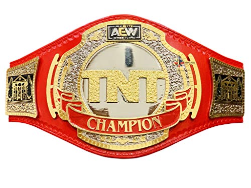 ADN TNT Championship Wrestling Title - Platos de cuero (4 mm, auténticos)