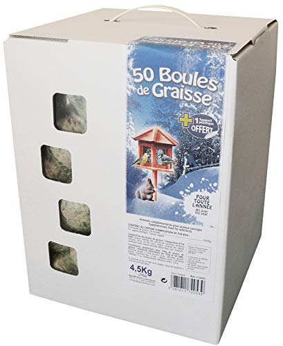 Agrobiothers cartón de 50 de Bolas de Grasa para pájaro/Animal Salvaje