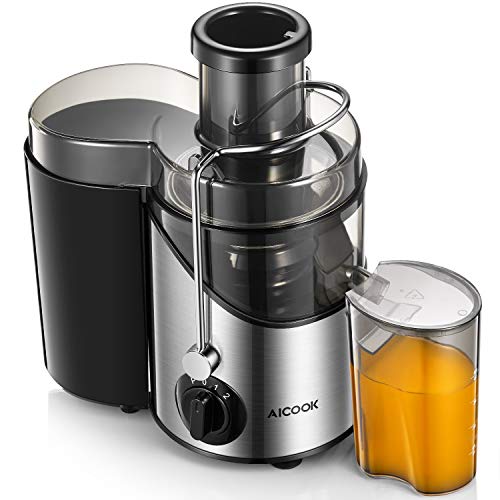 Aicook Licuadoras para Verduras y Frutas, 3 Velocidades Profesional Licuadoras para Zumos, Procese Frutas y Verduras rápidamente, 18000 RPM Extractor de Jugos Libre de BPA Aicook Licuadoras para Verduras y Frutas, 3 Velocidades Profesional Licuadoras para Zumos, Procese Frutas y Verduras rápidamente, 18000 RPM Extractor de Jugos Libre de BPA