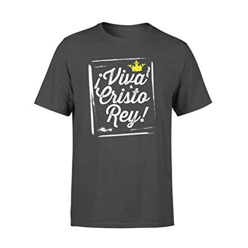 AKDesigns Viva Cristo Rey Cristeros Mexicano Católico Regalos Español - Camiseta Estándar