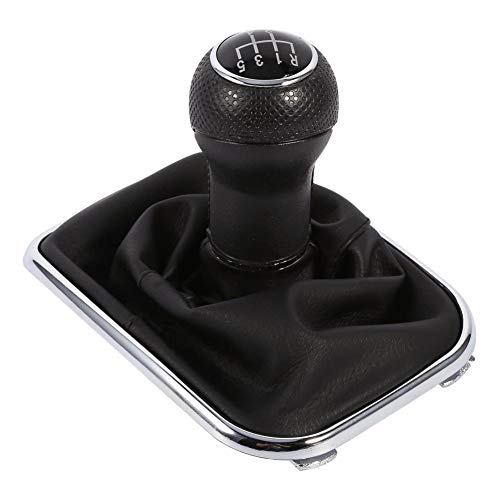 Akozon Pomo para palanca de cambios de 5 velocidades, color negro, antipolvo, ajuste adecuado para Bora Golf 4 Akozon Pomo para palanca de cambios de 5 velocidades, color negro, antipolvo, ajuste adecuado para Bora Golf 4