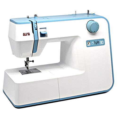 Alfa Hogar Maquina De Coser Alfa Style 30 Zig-Zag,Domestica, Azul Alfa Hogar Maquina De Coser Alfa Style 30 Zig-Zag,Domestica, Azul