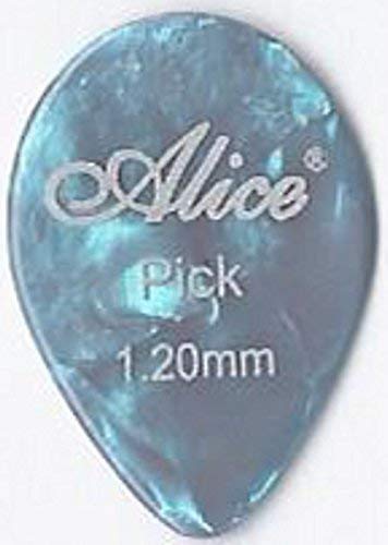 Alice Púas De La Guitarra Pack de 12 Celuloide Pequeño Lágrima 1.2MM