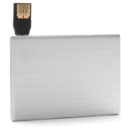 aricona 8 GB lápiz USB tarjeta de crédito - 2.0 mini tarjeta de memoria flash - lápiz de memoria metálica en formato de tarjeta plana