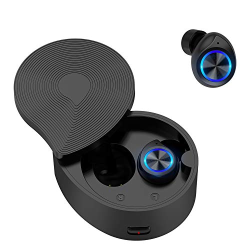 Auriculares Bluetooth, iAmotus Inalámbricos Auriculares Mini Twins Stereo In-Ear Carga Rapida Auriculares Sport Bluetooth 5.0 Resistente al Agua con Micrófono para iPhone y Android Huawei