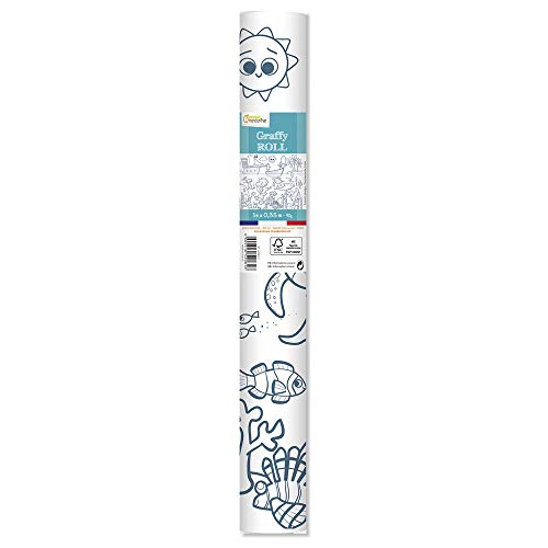 Avenue Mandarine gy081 C graffy Roll 90 g, rollos de papel para colorear, Póster 5 m x 0,35 m, para de fieltro y schreibstifte Adecuado, 1 pieza, piratas y sirenas Avenue Mandarine gy081 C graffy Roll 90 g, rollos de papel para colorear, Póster 5 m x 0,35 m, para de fieltro y schreibstifte Adecuado, 1 pieza, piratas y sirenas