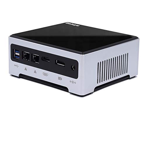 Baieyu Mini PC i7,16GB DDR4 256GB SSD,Mini computadora de Escritorio Windows 10 Pro,2*M.2 2280, NVME+M.2 SATA,Dual Band WiFi&Bluetooth 4.2,HDMI+DP,Gigabit Ethernet,4K@60GHz