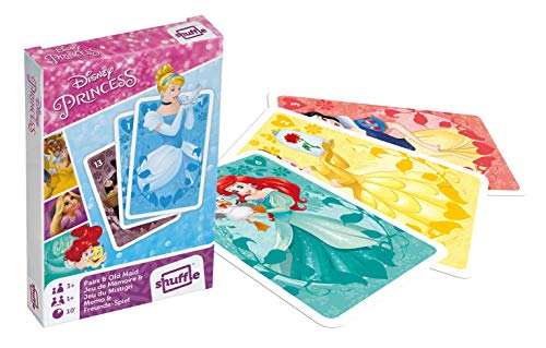 Baraja Infantil Disney Princesas. Juegos de Cartas 2 en 1