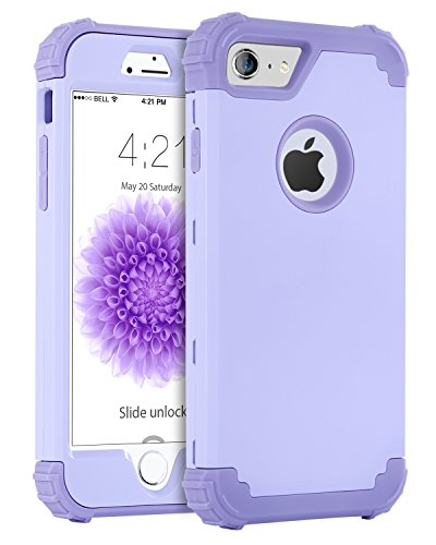 BENTOBEN iPhone 6 Funda, iPhone 6s Funda, 3 en 1 Carcasa Combinada PC Dura y Silicona TPU Suave Fuerte Resistente PC Bumper Antigolpes Cubierta Protectora Fundas para iPhone 6/6s