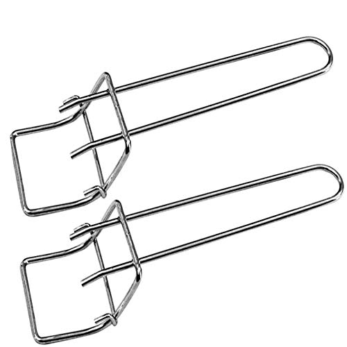 BESTT 2 Piezas de Acero Inoxidable Rejilla Levante Palanca Palanca Rejilla para Hornear Bandeja Horno Rejilla, Plata BESTT 2 Piezas de Acero Inoxidable Rejilla Levante Palanca Palanca Rejilla para Hornear Bandeja Horno Rejilla, Plata