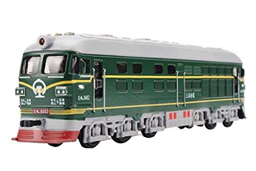 Black Temptation Trenes Retro Modelo de Tren de Juguete de simulación Locomotora niños Juguetes Verde