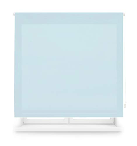 Blindecor Ara - Estor enrollable translúcido liso, Azul Celeste, 140 x 175 Cm (ancho x alto) Blindecor Ara - Estor enrollable translúcido liso, Azul Celeste, 140 x 175 Cm (ancho x alto)