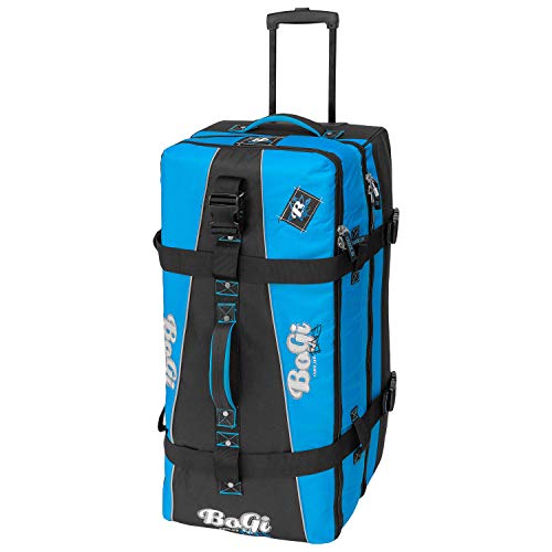 BoGi Bag Bag Reistrolley 110 Liter Reisetasche Trolley Rollkoffer - Blau/Schwarz Equipaje de Mano, 85 cm, Liters, Azul (Blau)