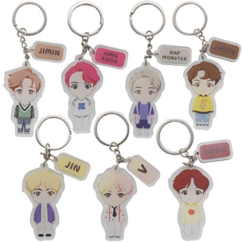 BTS Llavero, NALCY 7 Piezas BTS Animal Llaveros Colgante, KPOP BTS Llavero, JIN, Suga, J-Hope, RM, Jimin, V, Jungkook, Coleccionable Llavero Bolsa Accesorio Colgante A.R.M.Y Fans Regalo BTS Llavero, NALCY 7 Piezas BTS Animal Llaveros Colgante, KPOP BTS Llavero, JIN, Suga, J-Hope, RM, Jimin, V, Jungkook, Coleccionable Llavero Bolsa Accesorio Colgante A.R.M.Y Fans Regalo