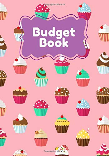 Budget book: Monthly budget notebook Cupcake , Account book | 7x10" 100 pages | Manage your income and expenses with this budget planner | Calculate ... notepad | Invoice and purchase cash .