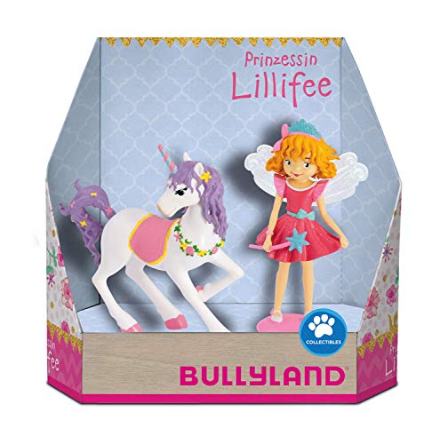 Bullyland- Juego de Figuras de Princesa Lillyfee con su Unicornio Rosalie Pintado a Mano, sin PVC, Regalo Ideal niñas (Bullyworld 18901)