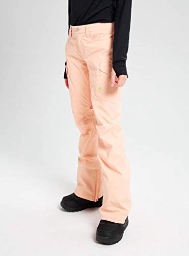 Burton Gloria Peach Melba - Pantalón de esquí para mujer, talla S, color rosa