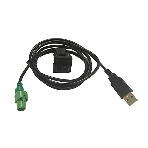 Cable USB con botón de interruptor USB para reproductor de CD RCD510 RCD310 para Volkswagen VW Golf Jetta MK6 Polo Touran Tiguan Bora Sagitar Skoda Octavia Fabia Cable USB con botón de interruptor USB para reproductor de CD RCD510 RCD310 para Volkswagen VW Golf Jetta MK6 Polo Touran Tiguan Bora Sagitar Skoda Octavia Fabia