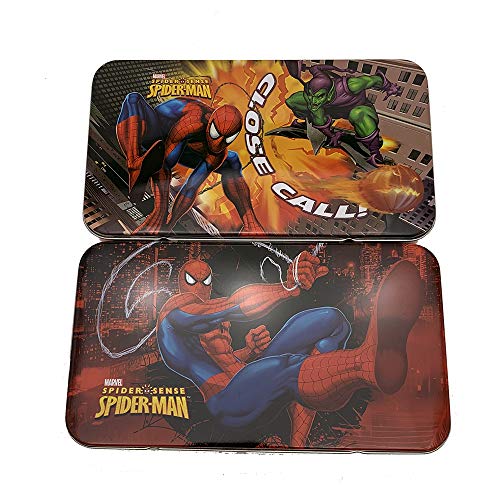 Caja de almacenaje - Marvel - Spiderman - Estuche para lápices con cierre de Metal nuevo 706207 caja - Juego de