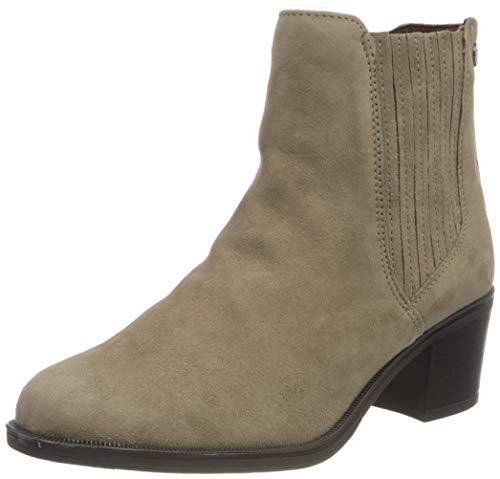 CAPRICE 9-9-25351-25 343, Botas Cortas al Tobillo Mujer, Taupe Suede, 41 EU