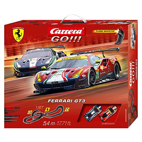 Carrera- GO Ferrari GT3 Circuito de Coches de 5.4 m, Escala 1:43, Multicolor (20062458)