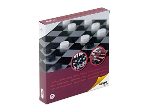 Cayro - Ajedrez/Damas/Backgammon magnético— Juego de observación y lógica - Juego Mesa - Desarrollo de Habilidades cognitivas e inteligencias múltiples - Juego Tradicional (440) Cayro - Ajedrez/Damas/Backgammon magnético— Juego de observación y lógica - Juego Mesa - Desarrollo de Habilidades cognitivas e inteligencias múltiples - Juego Tradicional (440)