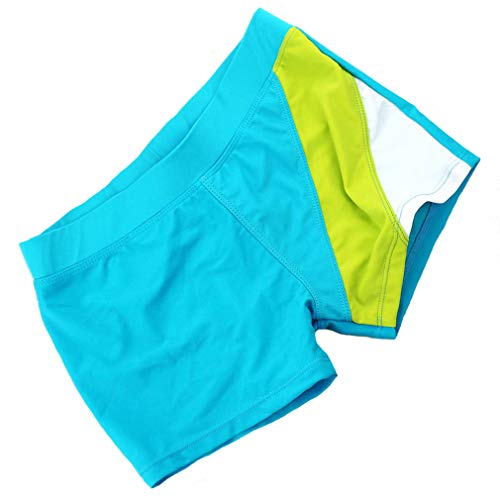 Changhants Niño De 8-16 Años Bañadores De Natación Traje De Baño, Troncos Azul Mosaico Blanco Amarillo-verde Changhants Niño De 8-16 Años Bañadores De Natación Traje De Baño, Troncos Azul Mosaico Blanco Amarillo-verde